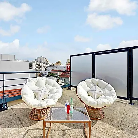 Pleasant With Rooftop - 2p - Vanves Hotel 3*