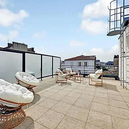 Pleasant With Rooftop - 2p - Vanves Hotel
